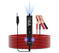 OBDMONSTER Testeur De Tension Pour Voiture, 0-80V DC Testeur de Système Électrique,Sonde Électronique Avec Lampe, Affichage LED et Alarme Pour Tester Batteries, Continuité, Masse, Polarité et Diodes