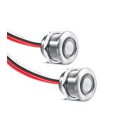 Obeaming 2 x Variateur d'intensité LED PWM 12V 4 fils Acier Inoxydable 6A Interrupteur à Bouton-Poussoir pour Camping-car Bateau Camion Van Remorque, 12V Lumières LED Dimmable, Ruban LED de Monochrome