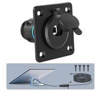 Obeaming Prise Murale Traversante en Aluminium pour Starlink Gen3, RJ45 CAT6 Ethernet Femelle vers Femelle IP68 Prise de Tableau Étanche, Idéal pour Camping-Car, Camper, Bateau, Remorque