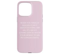 Obéissance Quand Vous réalisez Enfin qu'il s'agit d'aimer Dieu Coque pour iPhone 15 Pro Max