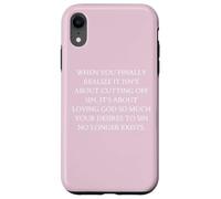Obéissance Quand Vous réalisez Enfin qu'il s'agit d'aimer Dieu Coque pour iPhone XR