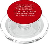 Obéissance Quand Vous réalisez Enfin qu'il s'agit d'aimer Dieu PopSockets PopGrip pour MagSafe