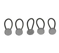 Obelink set d'élastiques courts avec un bouton plat - 9 cm