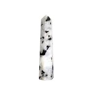 Obélisque de cristal de guérison énergisé Prajet, environ 8,9 cm. Crayon de cristal naturel, obélisque de guérison, pour grille énergétique, correction Vastu, protection (Rainbow Moonstone)