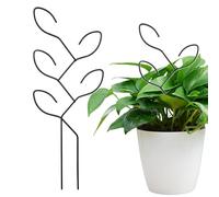 Obélisque De Feuillage En Métal - Support De Culture À Motif De Feuilles, Cadre De Culture Antirouille, Support De Tige Botanique En Acier Épais | Système D'accessoires Pour Pot Portable, Insertion De