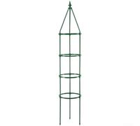 Obélisque de jardin en métal 180 cm de haut Support pour plantes grimpantes | 180 cm de hauteur, cadre en fer robuste, supporte les vignes lourdes, idéal pour les roses clématites