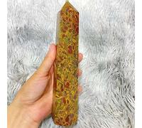 Obélisque de Quartz en pierre AZO naturelle, cristal, décoration de salle Reiki, cadeau décoration de la chambre (Size : 500-550g)