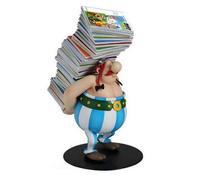 Plastoy Figurine Obélix Pile d'albums – Inspirée des albums d'Astérix – Multicolore