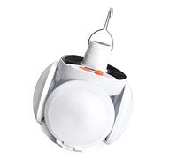 Obelunrp Ampoule pliante lumière solaire blanc charge LED Camping 300W Rechargeable étanche d'urgence USB jardin lampe lumineuse, Decoraciones al aire libre