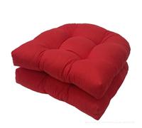 Obelunrp Coussins de Chaise de Jardin, 2pcs 19 Pouces Coussins de Chaise de Jardin Souple, Coussinets de Chaise en Osier Doux, Coussinet de siège de Meubles à Manger, Coussinets de Tapis de Sol