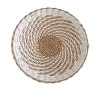 Obelunrp Décor mural boho, panier mural tissé suspendu chic Boho Paniers fabriqués à main Farmhouse moderne et décoration murale rustique 5, diamètre 25cm, décoration murale du panier