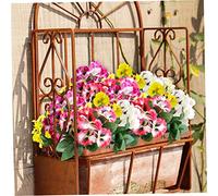 Obelunrp Fleurs artificielles, 4pcs Faux Bouquets de Fleurs de pensée, décoration de Fleurs en Soie réaliste, Fleur décorative du Jardin pour Le Jardin Party de Mariage (4 Couleurs)