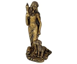 Obelunrp Hecate Statue Resin Gr oddess avec Ses Statues de chèvre Hekate 3.9x7.9 Pouce de Sorcellerie Craft Craft Creative Desktop Decorations, Hekate, Statue