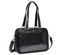 Obelunrp Ita Bag Sac d'école japonais en cuir Kawaii avec insert et bandoulière amovible, présentoir à épingles, Itabag avec poignée fourre-tout pour filles amateurs d'anime, Décoration de jardin