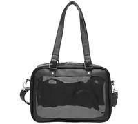 Obelunrp Ita Bag Sac d'école japonais en cuir Kawaii avec insert et bandoulière amovible, présentoir à épingles, Itabag avec poignée fourre-tout pour filles amateurs d'anime, utilisation en cuisine