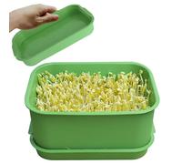 Obelunrp Plateaux de Culture de Micro-Verts, Plateau Germination en PP sans BPA, Pot Plantation empilable et Peu encombrant pour la Culture germes soja, Brocoli, Luzerne et Micro-Verts, u