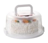 Obelunrp Porte-gâteaux avec Couvercle et poignée 10 Porte-gâteaux Portables avec Couvercle Transparent, récipient Rond Lavable et réutilisable pour Cupcakes, tartes, Desserts, Utilisation en Cuisine