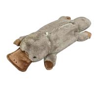 Obelunrp Sachet à Crayon Mignon, Sac à Crayon Crayons en Peluche, Sachet de capacité, Porte-Stylo Mignon Fermeture éclair pour Le Bureau de l'école la Maison