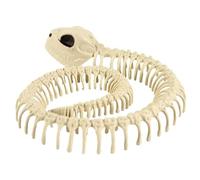 Obelunrp Squelette de Serpent d'halloween, 30 cm / 11,8 Pouces de Squelette de Serpent en Plastique en Plastique, Simulation Animaux Snake Bones Prop