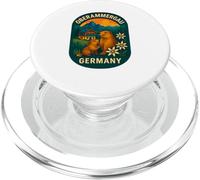 Oberammergau Illustration de Badge de Montagne Allemagne PopSockets PopGrip pour MagSafe