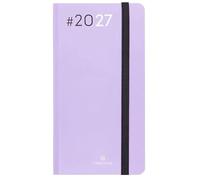 OBERTHUR - 1 Agenda Semainier 16 NEO FLEX Lilas - Janvier 2027 à Décembre 2027 - Format 9,5 x 17,5 cm - 2 Langues