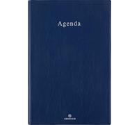OBERTHUR - 1 Agenda Semainier de Bureau 25 OSLO - Janvier 2026 à Décembre 2026 - Dimension 16 x 25 cm - Couverture Bleu - Bilingue