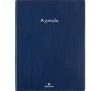OBERTHUR - 1 Agenda Semainier de Bureau 27 OSLO - Janvier 2026 à Décembre 2026 - Dimension 21 x 27 cm - Couverture Bleu - Bilingue
