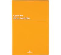 Oberthur - 1 Agenda Semainier de la Rentrée - Couverture Boréal Jaune Moutarde - Septembre 2026 à Septembre 2027 - Format 16 x 24 cm - 3 Langages