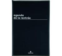 Oberthur - 1 Agenda Semainier de la Rentrée - Couverture Boréal Noir - Septembre 2026 à Septembre 2027 - Format 16 x 24 cm - 3 Langages