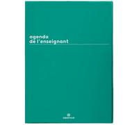 Oberthur - 1 Agenda Semainier de l'Enseignant - Couverture Boréal Vert - Septembre 2026 à Septembre 2027 - Format 21,5 x 30 cm