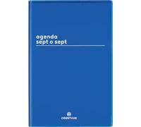 Oberthur - 1 Agenda Semainier Sept o Sept - Coloris Bleu - Septembre 2026 à Septembre 2027 - Format 10 x 15 cm
