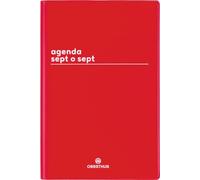 Oberthur - 1 Agenda Semainier Sept o Sept - Coloris Rouge - Septembre 2026 à Septembre 2027 - Format 10 x 15 cm