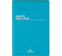Oberthur - 1 Agenda Semainier Sept o Sept - Coloris Vert - Septembre 2026 à Septembre 2027 - Format 10 x 15 cm