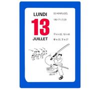 OBERTHUR - 1 Bloc Calendrier à Effeuiller Ephémérides Humoristique - Janvier 2026 à Décembre 2026 - Dimension 9.2 x 6.3 cm - Boitier Couleur Bleu