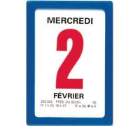 OBERTHUR - 1 Bloc Calendrier à Effeuiller Ephémérides Neutre - Janvier 2026 à Décembre 2026 - Dimension 9.2 x 6.3 cm - Boitier Couleur Bleu