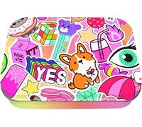 Oberthur - 1 Boîte à Bons Points en Métal - Visuel Kawai - Dimension 8 x 11 x 2,5 cm