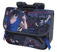 Oberthur - 1 Cartable D38 - Thème Manga Garçon - Dimension 16 x 38 x 34 cm - 2 compartiments