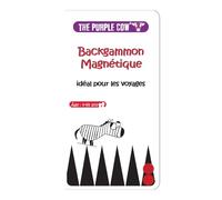 Oberthur - 1 Jeu Backgammon Magnétique pour Voyage - Boite Métallique - Dimension 18,5 x 10,3 x 1,1 cm - A partir de 4 Ans