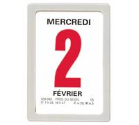 OBERTHUR - 1 Mini-Bloc Calendrier à Effeuiller Ephémérides - Janvier 2026 à Décembre 2026 - Dimension 4.7 x 6.3 cm