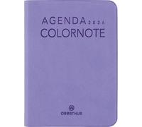 OBERTHUR - 1 Petit Agenda Semainier de Poche COLOR TOUCH - Janvier 2026 à Décembre 2026 - Dimension 8 x 10 cm - Couleur Violette