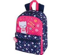 Oberthur - 1 Petit Sac à Dos Rose Chaton - Dos 30 cm (22 x 12 x 30 cm) - Adapté de la Petite Section au CP