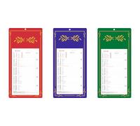 OBERTHUR - 1 Plaque Calendrier Mensuel Long Classique Skytos - Janvier 2027 à Décembre 2027 - Dimension 16 x 33,3 cm - 3 coloris disponibles