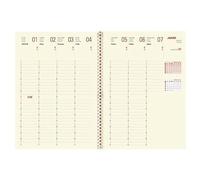 OBERTHUR - 1 Recharge Agenda Semainier Internationale 30 Spiralée - Janvier 2026 à Décembre 2026 - Format 21 x 30 cm - 2 Langues