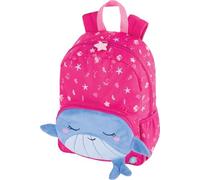 Oberthur - 1 Sac à Dos Maternelle Bleu Doudou Baleine - Dimension 30 x 12 x 22 cm