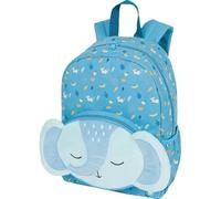Oberthur - 1 Sac à Dos Maternelle Bleu Doudou Bébé Eléphant - Dimension 30 x 12 x 22 cm