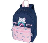 Oberthur 1 Sac à Dos Maternelle Bleu Marine CHATON- 30 x 12 x 22 cm