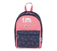 Oberthur - 1 Sac à Dos Maternelle Bleu Marine et Rose CHATON - 30 x 12 x 22 cm