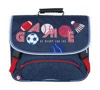 Oberthur Cartable Sport 38cm 2 compartiments bleu