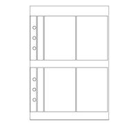 OBERTHUR - Recharge Organiseur 21 - Pochette de 3 étuis porte-cartes de visite en plastique transparent - 15x21cm