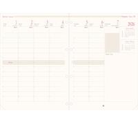 OBERTHUR - Recharge pour Organiseur Semainier 30 - Janvier 2026 à Décembre 2026 - Dimension 21 x 29.7 cm - Bilingue